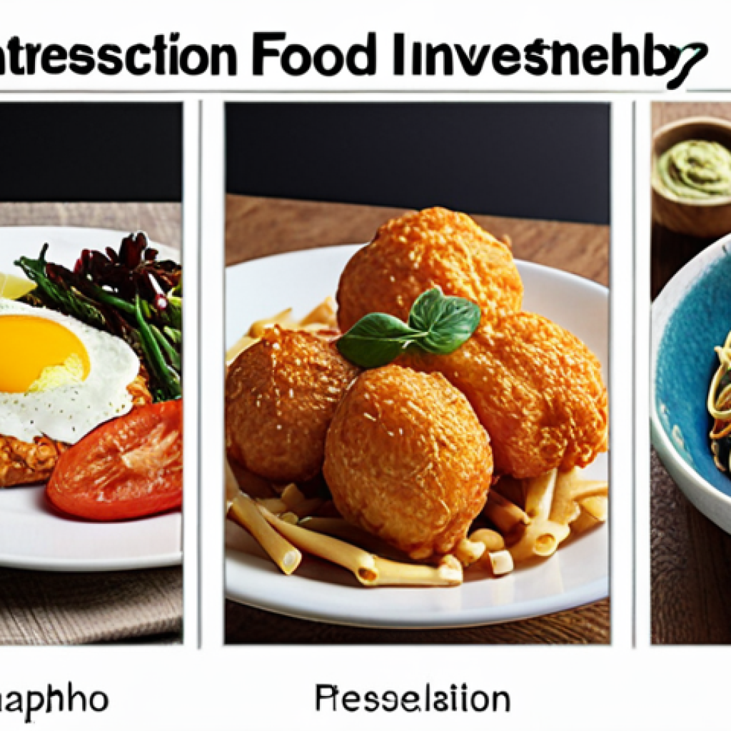 Here are three image prompts based on the provided text, focusing on the intersection of food technology, finance, and investment: